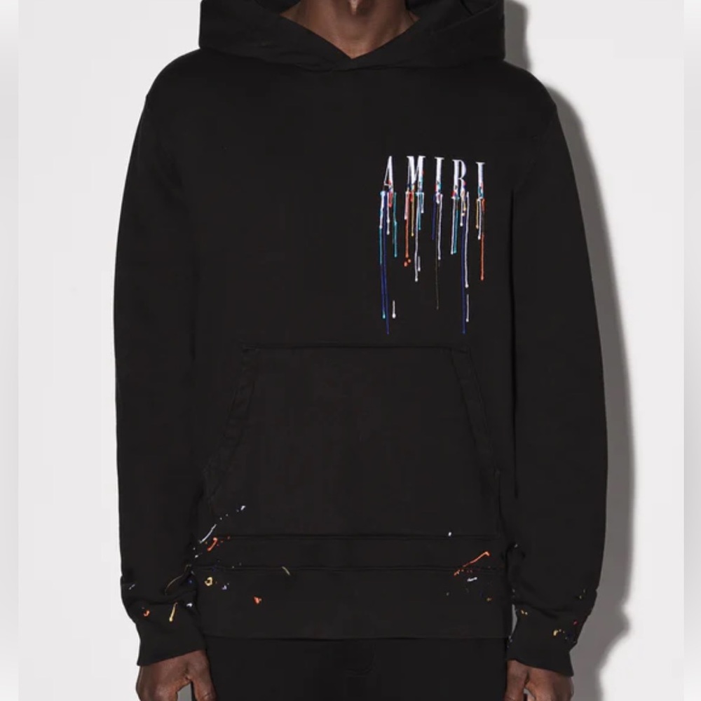 AMIRI Embroidered Paint Drip Hoodie NWT